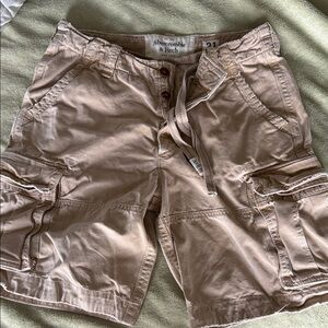 Abercrombie & Fitch Light Brown Cargo Shorts